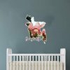 Bangladesh Landmark Scenery Wall Decals Bangladesh Wall Sticker Vinyl Mural Decals Reusable Home Decals for Classroom Bike Backdrop Wall Art Holiday Decorations 18in