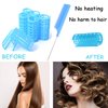 ZMD Hair Curlers, 20PCS Plastic Rollers Set, 0.98in/2.5cm Snap on Self Grip Rollers with Mini Comb, Heatless Rollers for Short Medium Thin Fine Hair, Tools for DIY Hairstyling