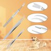 Rypet Tick Remover Tool Set - Stainless Steel Tick Remover Kit for Cats Dogs and Humans(Pack of 3)