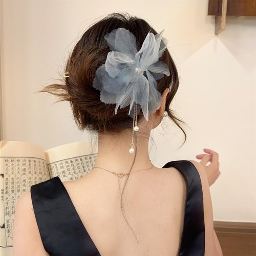 2 PCS Flower Hairpin Hair Stick Hair Chopsticks Handmade Classic Hair Pins for Women Girls 061#05