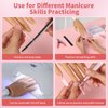 Silicone Practice Hand for Acrylic Nails - Soft Touch Liquid Silicone - Flexible Realistic Nail Mannequin Hand Practice for Training