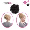 JUVABUN Curled Clip in Hair Buns -Dark Brown| Hair Bun Maker | Hair Buns Hair Piece| Curled Hair Bun Scrunchie | Everyday Wear | Washable & Realistic|Hair Bun Clip - Dark Brown