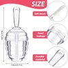 18 Pieces Honey Pots Shaped Lip Gloss Tube Empty Plastic Lip Gloss Container Mini Clear Refillable Lip Balm Bottle Container with 2 Pieces Plastic Funnels for Women Girls DIY Cosmetics, 6 ml