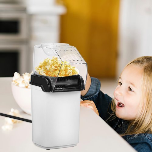 Electric Hot Air Popcorn Maker 3.5 Quart Air Popper Machine for Home Use Quick Popping in 2 Minutes Easy Clean and Compact for Parties and Camping 110V Us Plug