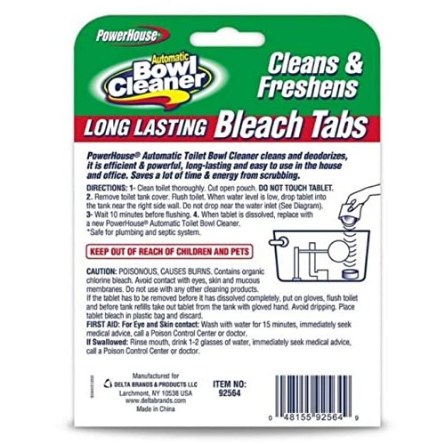 Automatic Toilet Bowl Cleaning Tablets, Bleach, 2-Pk.