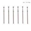 MZCMSL 6pcs Ball Head Cuticle Nail Drill Bits for Nail Prep,3/32 Shank Electric Nail Tool (φ3.0mm)