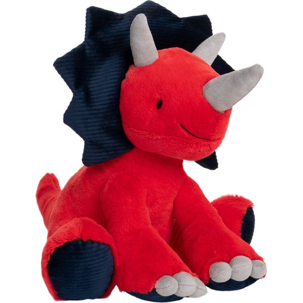 GUND Carson Triceratops Dinosaur Plush Stuffed Animal, Red and Blue, 12"