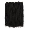 Passion Twist Hair 14inch Water Wave Synthetic Black Curly Braids for Passion Twist Goddess Locs Short Bohemian Curl Crochet Braiding Hair Extensions For Woman Girls(14inch, 1B)