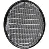 Vent Systems 4" Inch Black Soffit Vent Cover - Pack of 5 - Round Air Vent Louver - Grill Cover - Built-in Insect Screen - HVAC Vents for Bathroom, Home Office, Kitchen