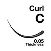 EMILYSTORES Lash Extensions 0.05mm Thickness C Curl 9mm Length Volume Eyelashes For Eyelash Extensions(0.05,C,9mm)