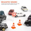 STOBOK Traffic Cone, 14pcs Traffic Signs Toys Miniature Traffic Road Cone Construction Toys Mini Cones Kids DIY Traffic Roadblock Toy for Kids Educational Toys