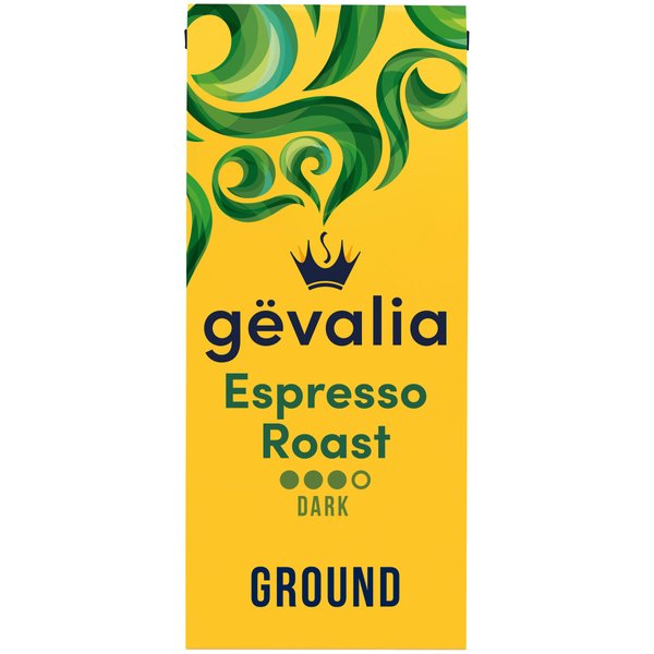 Gevalia Espresso Dark Roast 100% Arabica Ground Coffee (12 oz Bag)