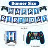 Video Game Happy Birthday Banner, Game Party Supplies Happy Birthday Banner Video Game Party Decorations Player Gaming Themed Party Decorations Assembled