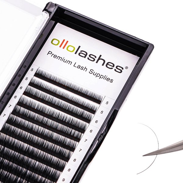 Bottom Lash Extension B/C/J Curl Mix4-10mm 0.03-0.15 thickness Black Color Super Matte Bottom Lash Extensions, Professional Supplies for Lash Techs (Bottom-J-0.05, 5-10mm)