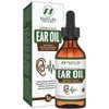 Organic Ear Oil for Ear Infection - Natural Eardrops for Ear Pain, Swimmer's Ear & Wax Removal - Kids, Adults, Baby, & Dog Earache Remedy - Ear Drops with Mullein, Garlic, Calendula Made in USA