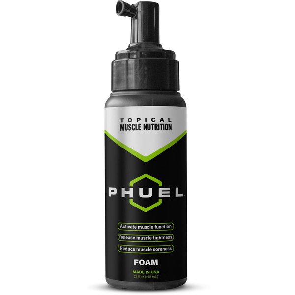 PHUEL Topical Muscle Nutrition Foam - 7.1 oz - for Activating Muscle Function, Releasing Muscle Tightness & Reducing Muscle Soreness