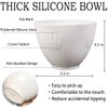 coldchill Silicone Face Mask Mixing Bowl Set, DIY Facemask Mixing Tool Kit with Silicone Mask Bowl, Facial Mask Brush, Bowl Stick Spatula, Face Mask Applicator, Measuring Cup (5 PCS＆White)