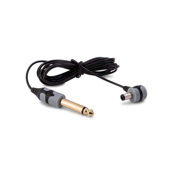 Peak DC Power Cord and Cable for Kyan Pen Tattoo Machine, Supplies and Equipment for Professional Tattooing, 6.5’ Right Angle Black/Gray, Price Per 1