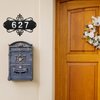 House Address Plaques Metal Address Sign Mailbox Number Personalized Address Signs for House Home Hotel Office Garden Decorative Wall Plaque (Delicate Style)