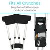 Vive Crutch Pads, Bag, & Hand Grips (5 PCS) - Crutches for Adults Armpit Padding, Hand Grips, Accessories Pouch - Soft Tips Medical Padded Handles, Accessories for Kids, Men, Women - Lightweight