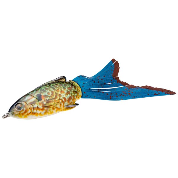 Strike King (HAPP-623) Hack Attack Pad Perch Soft Bait Fishing Lure, 623 - Pumpkinseed, 1/2 oz, Big Strong Double Hook