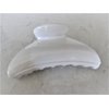 Basic all white hair claw clip