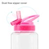 Cute Water Bottle with Straw for Girls Women, BPA FREE Tritan &Leak Proof & Carry Handle & Pretty Design, 32oz/950ml (Flower)