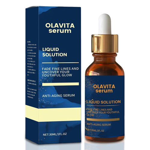Olavita Serum, Facial Serum, Liquid Solution Anti Aging Serum, Vitamin C & E Serum, Boosts Skin Collagen Production, Diminishes Fine Lines & Wrinkles for a Youthful Glow