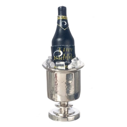 1:12 Scale Champagne in Silver ICE Bucket #Fa11138