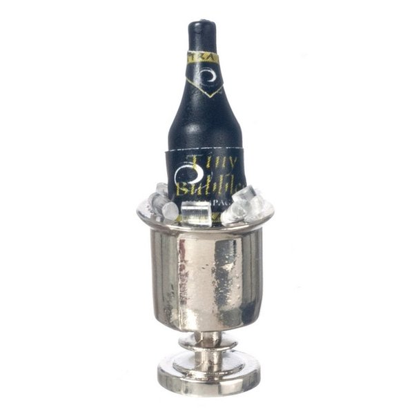 1:12 Scale Champagne in Silver ICE Bucket #Fa11138