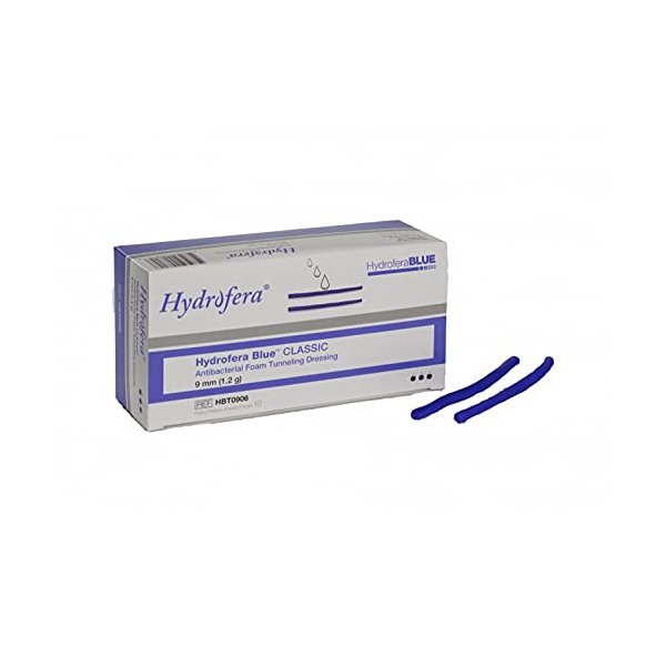 Hydrofera Blue Classic Foam Tunneling Dressing 9mm (10 Packs of 2-20 Total)
