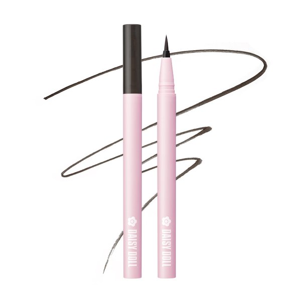 Daisy Doll Long Lasting Eyeliner, Pigmented and Quick drying, Smudge Resistant, Black-0.02 fl oz