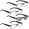 LUR READING GLASSES 4 pack Include Sun Readers