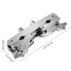Facmogu Silver Multi-clamp, Adjustable Quick Release Multi-clamp Construct with Premium Stainless Steel Material, Cymbal Stand Mount Holder for Drum Cymbal Stands & Holders
