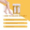 Hair Removal Roll On Wax Refill - Wax Cartridge Depilatory Wax Roller for Legs and Arms 3.52 Ounce By PINKZIO (3 Pack)