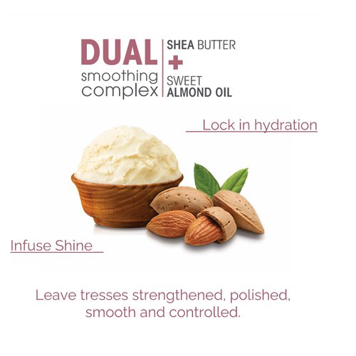 GIOVANNI 2chic Frizz Be Gone Shampoo - Anti Frizz Natural Hair Smoothing Formula with Shea Butter & Sweet Almond Oil, Macadamia, Coconut, Sulfate & Paraben Free, Color Safe - 8.5 oz