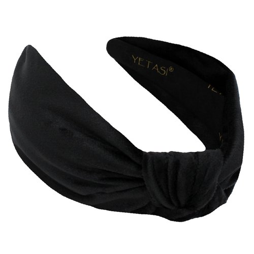 YETASI Black Headband is Well Made. Velvet Headbands for Women are Uniquely Made of Non Slip Material. Velvet Knotted Headband Knot is Trendy