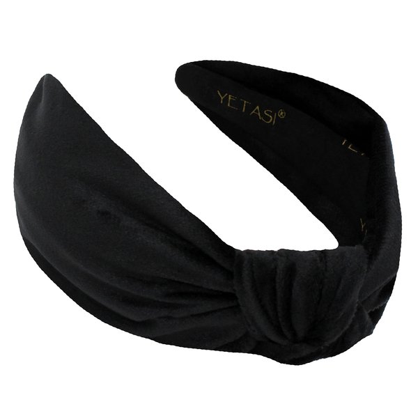 YETASI Black Headband is Well Made. Velvet Headbands for Women are Uniquely Made of Non Slip Material. Velvet Knotted Headband Knot is Trendy