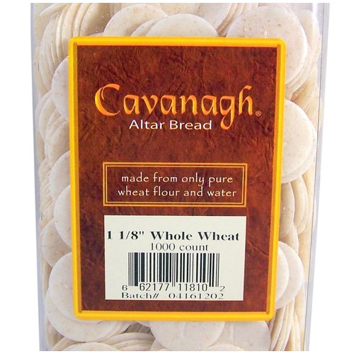 Cavanagh Altar Bread - 1 1/8" Whole Wheat - 1000/Container