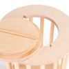 andwe Hay Feeder Less Wasted Wooden Food Feeding Rack for Rabbit Guinea Pig Chinchilla - Standing Pet-self Feeding Hay Manage