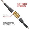WOJET Pressure Washer Adapter Set, Quick Disconnect Kit, M22 Swivel to 3/8'' Quick Connect, 3/4" to Quick Release, M22 to M22 Convert