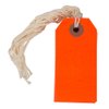 JAM PAPER Gift Tags with String - Small - 3 1/4 x 1 5/8 - Neon Red - 10/Pack