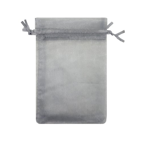 Ankirol Sheer Organza Favor Bags 6x8'' For Wedding Baby Shower 100pcs Gift Bags Samples Display Drawstring Pouches (gray)