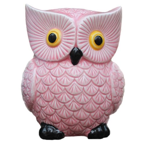 ZCHING Cute Owl Ceramic Piggy Bank Personalized Money Saving Bank for Kids Girls Nursery Gift Decor
