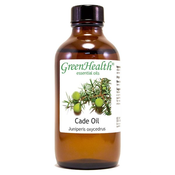 Cade Essential Oil – 4 fl oz (118 ml) Glass Bottle w/Cap – 100% Pure Essential Oil – GreenHealth