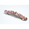 Rhodonite Stone French Barrette Hair Clip 4" or 100 mm Length