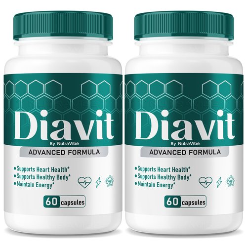 (2 Pack) Diavit Capsules – Daily Balance & Circulation Support with a Clean, Potent Blend for Natural Flow, Steady Energy & Stable Levels | Gentle, Easy-to-Swallow Everyday Pills (120 Capsules)