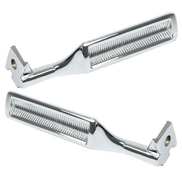 KUAFU Interior Inside Door Handle Compatible with 1987-1999 Ford F150 F250 F350 Bronco F53 F59 F800 Replacement for 77178 77177 Front/Rear Left Driver & Right Passenger Side - Silvery 2Pcs