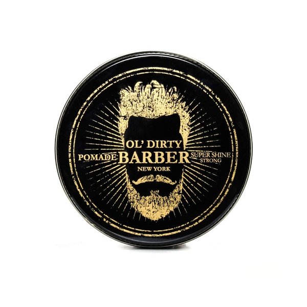 OL' DIRTY BARBER Hair Pomade For Men - Water Base Pomade for High Shine Strong Hold Styling Sleek Back - 4oz