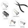 Crazy Shark Professional Saltwater/Fresh Water Aluminum Fishing Pliers Tungsten Carbide Cutters Split Ring Pliers Hook Remover Fish Holder (Blue.T)